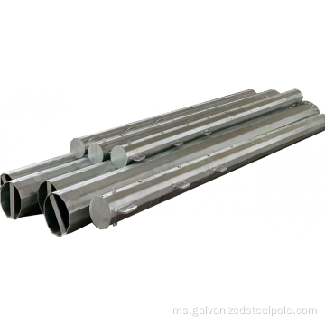 Monopole Galvanized Hot Dip dengan Sistem Bolt Anchor